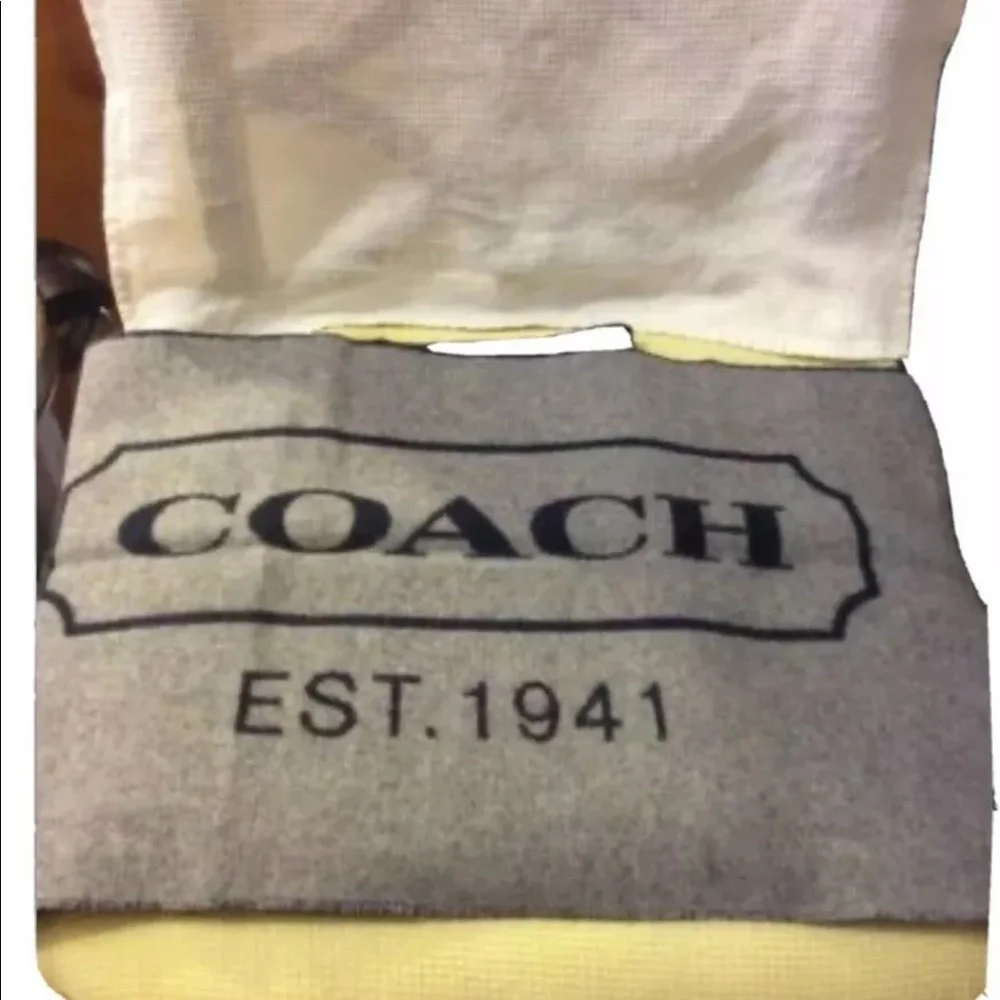 COACH REVERSIBLE CASHMERE UNISEX SCARF - Picture 3 of 6